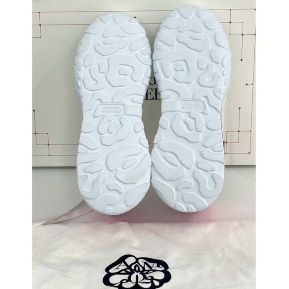 Alexander McQueen Metallic Court Ombre Barbie Pink Glitter Platform Sneakers - Picture 11 of 15